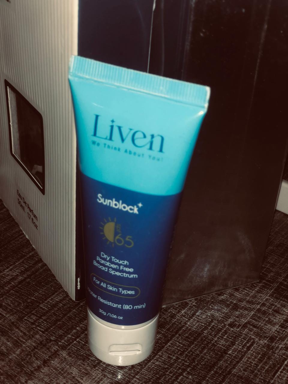 Customer photo review of Sunblock Cream SPF 65