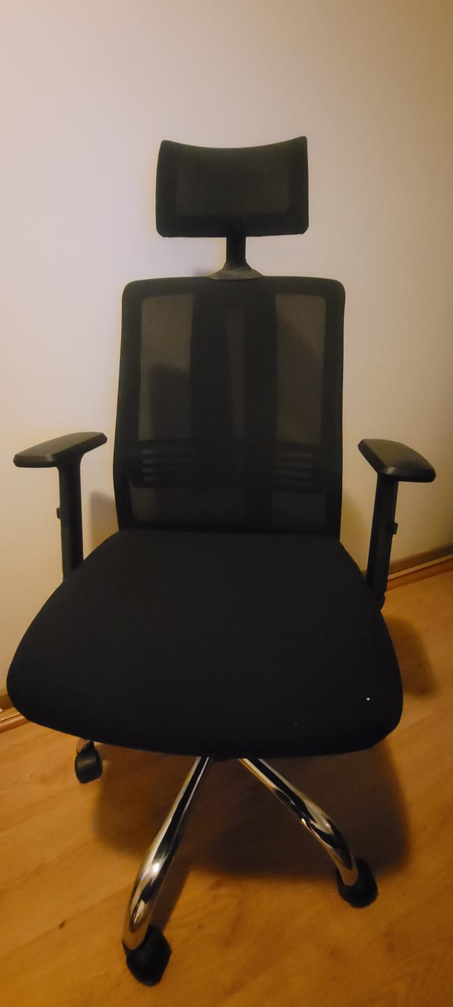 Customer photo review of Silla de escritorio Cuba Alta brazo Reg y cabecero