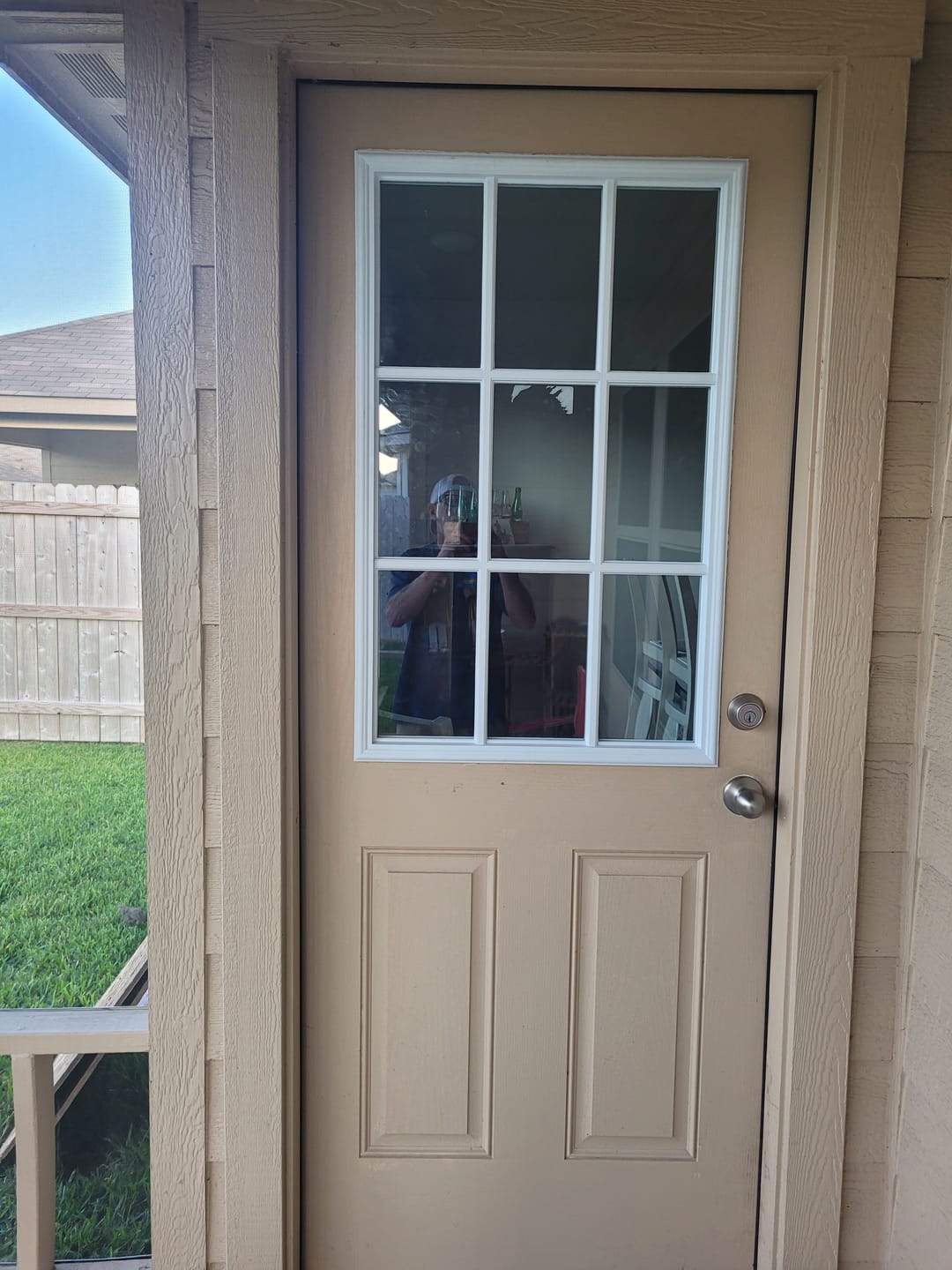 Customer photo review of Clear 9 Lite Glass and Frame Kit (Half Lite)