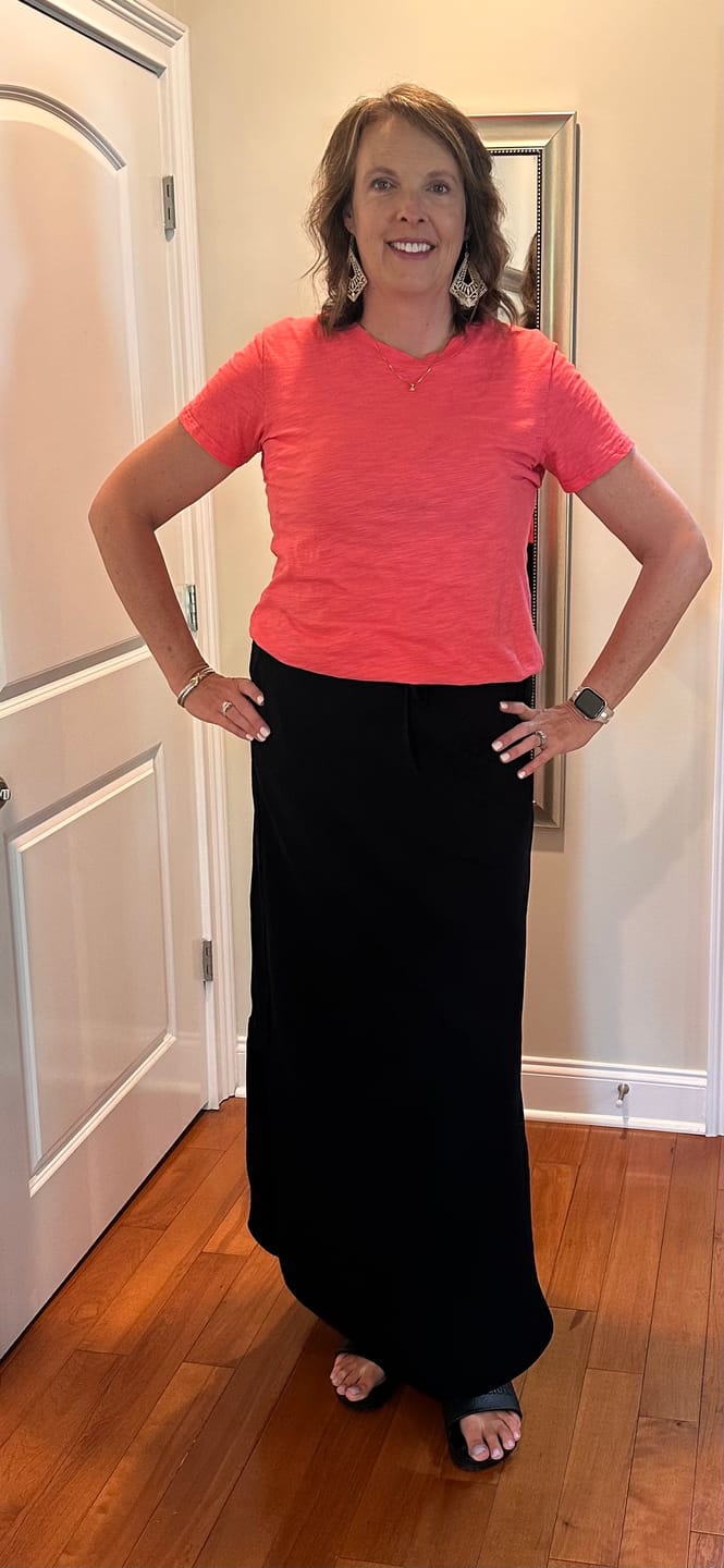 Customer photo review of Free Spirit Tall Maxi Skirt