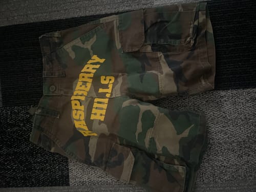 Customer photo review of GV Gallery Camo Cargo Shorts Green