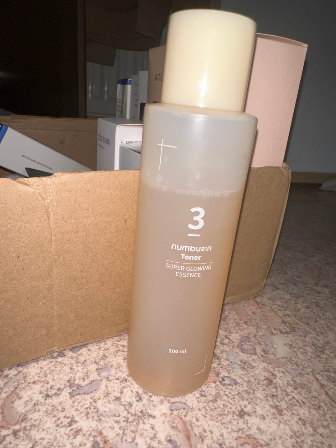 Customer photo review of Numbuzin - Essence toner super lumineux N°3 - 200ml
