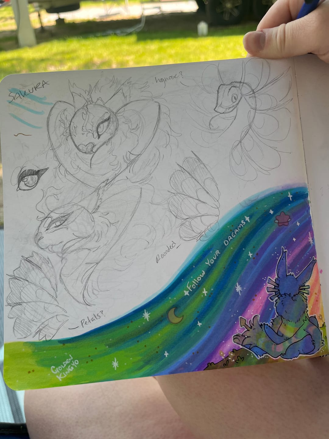Customer photo review of Ohuhu Paper-friendly (No Peeling) Markers Water-based 60 Colors