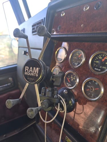 Customer photo review of RAM® X-Grip® Large Phone Mount with Handlebar U-Bolt Base (RAM-B-149Z-A-UN10U)