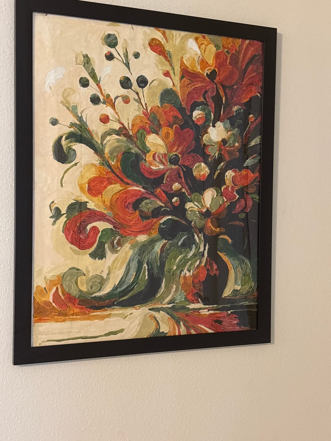 Customer photo review of Flower vase, Abstract - Paint by Numbers