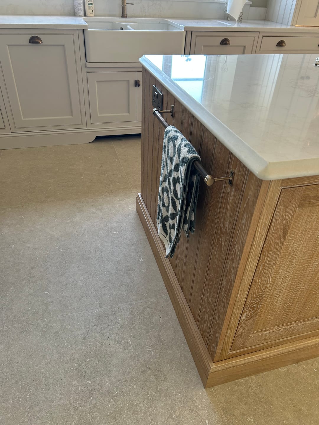 Customer photo review of Aged Brass Hanging Rail