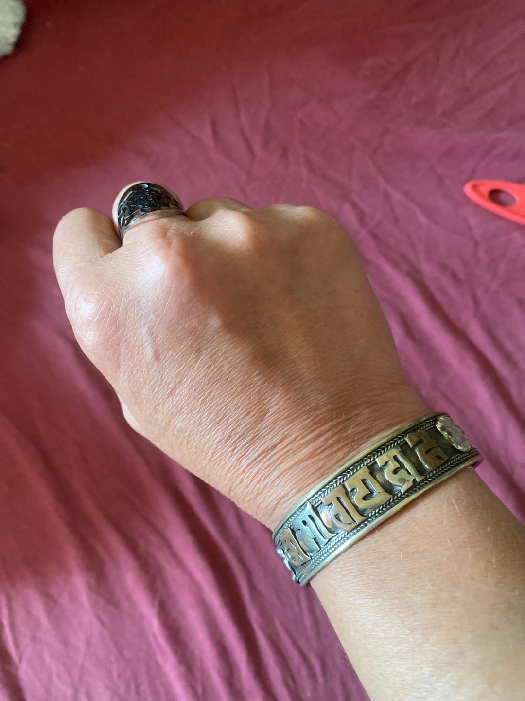 Customer photo review of Bracelet Mani Cuivre