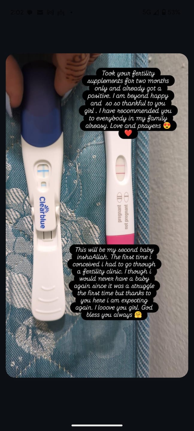Customer photo review of Fertility Supplement