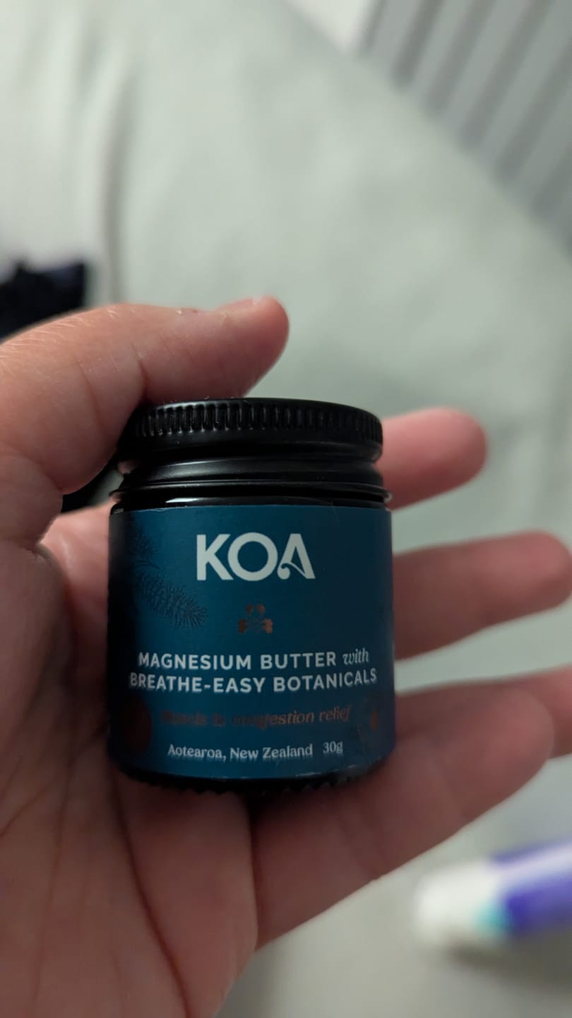 Customer photo review of Magnesium Butter with Breathe-easy Botanicals