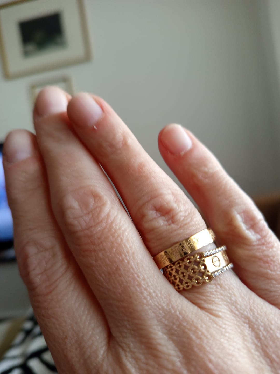 Customer photo review of "Gewiss, mit der Erschwernis, kommt die Erleichterung" Ring