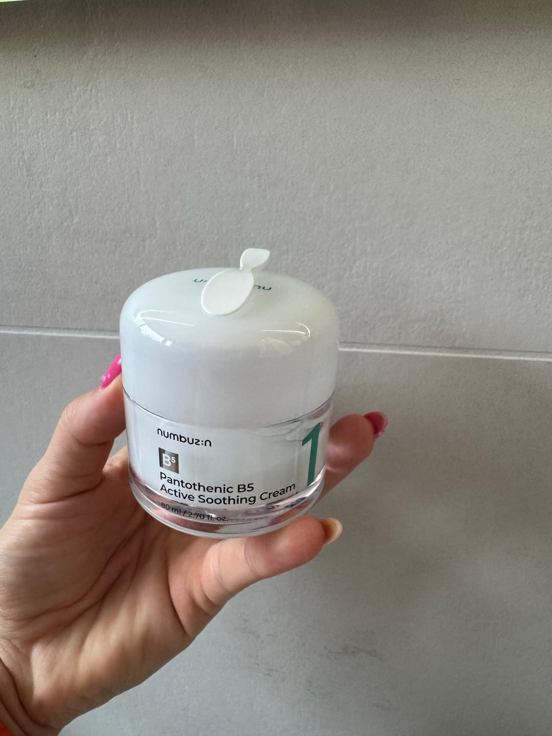 Customer photo review of Krēms ādas nepilnību novēršanai Numbuzin No.1 Pantothenic B5 Active Soothing Cream