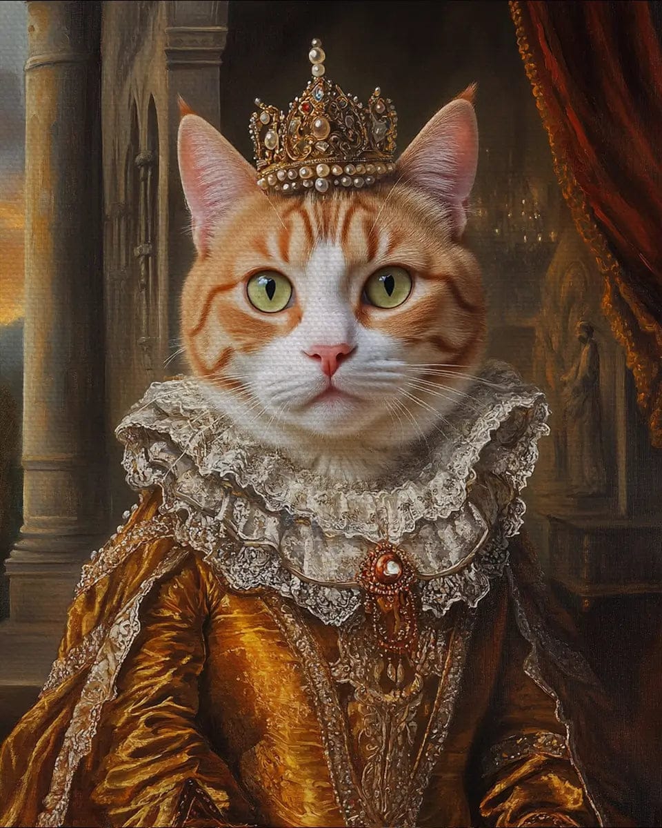 Customer photo review of Renaissance Pet Portrait Oil Painting_one pet