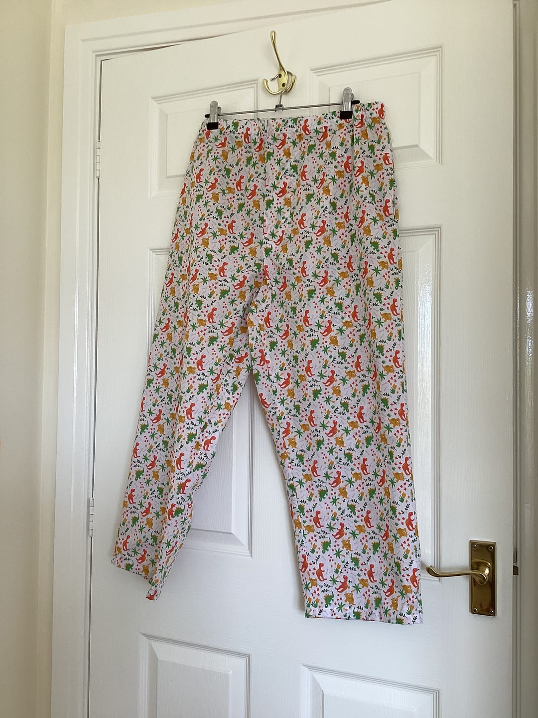 Customer photo review of Multicoloured Dinosaurs Polycotton Fabric