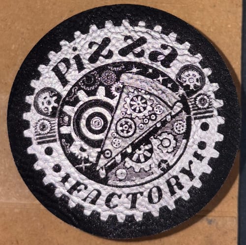 Customer photo review of Thick Leatherette Sheet - Black / Silver