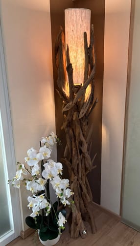 Customer photo review of Treibholz Stehlampe VILLA Lampenschirm Natur