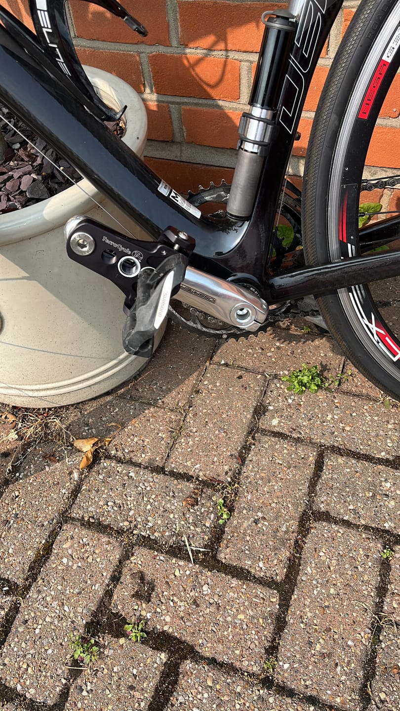 Customer photo review of Easy Knees Crank Shortener (Each)
