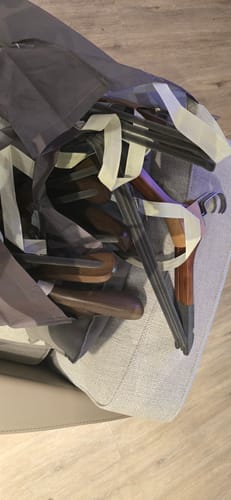 Customer photo review of Set of 3 Maple Wood Coat Hanger LSM01