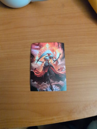 Customer photo review of Custom Card Sleeves