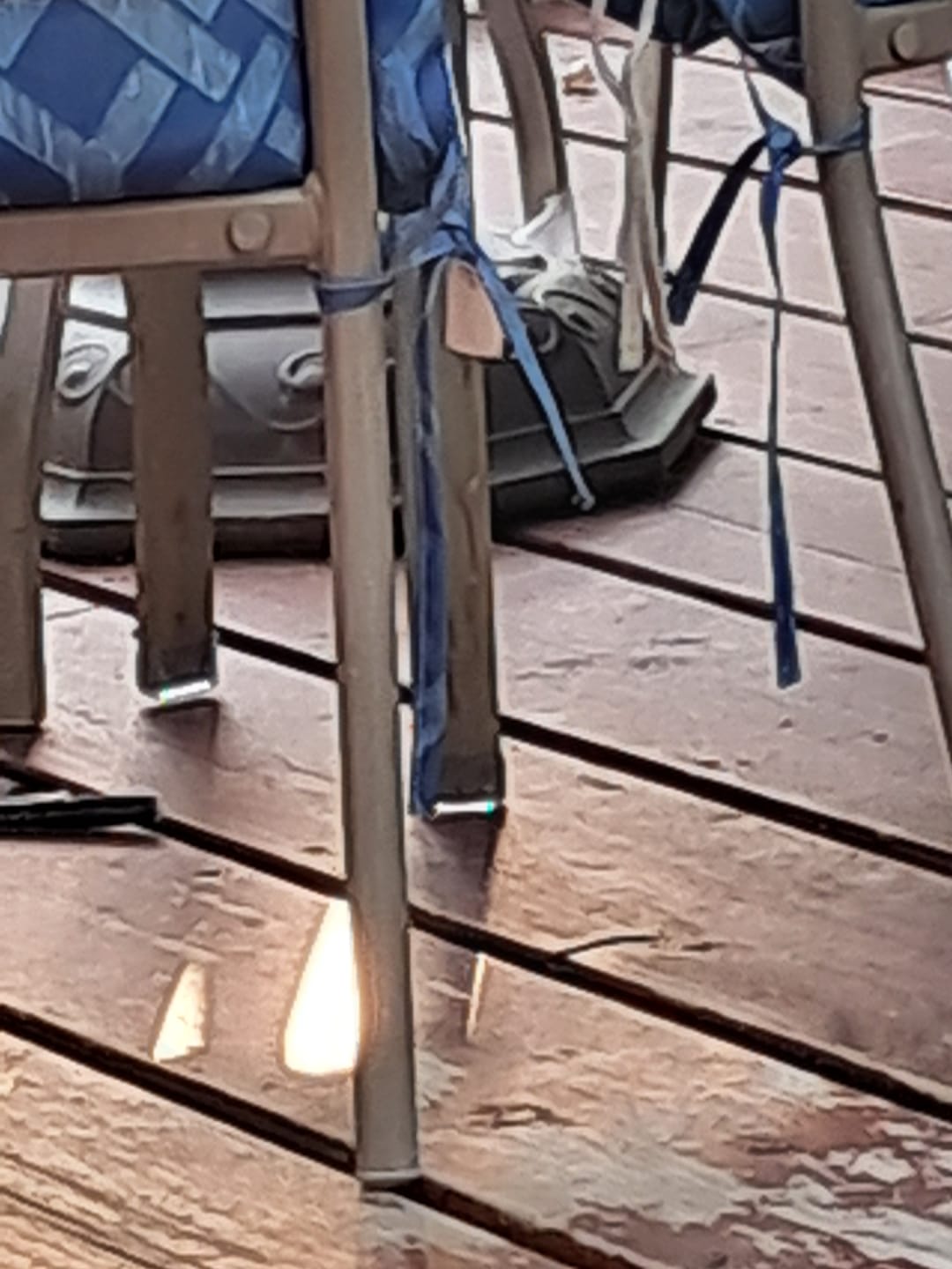 Customer photo review of Rectangle Silicone Chair Leg Protectors | Non-Slip & Scratch-Free