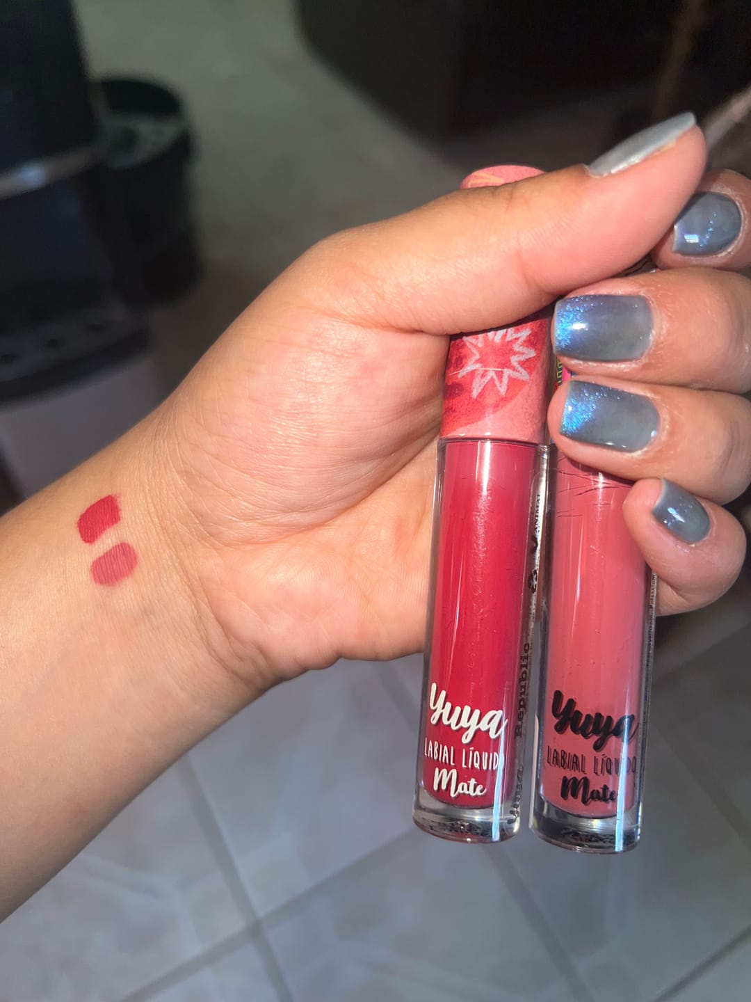 Customer photo review of Yuya Labial Líquido Mate "La Sirena"