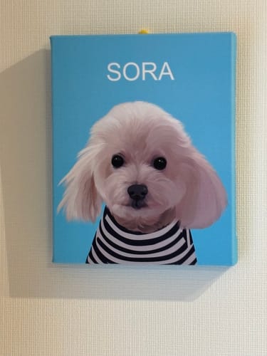Customer photo review of Petcanva©オーダーメイド ペット似顔絵