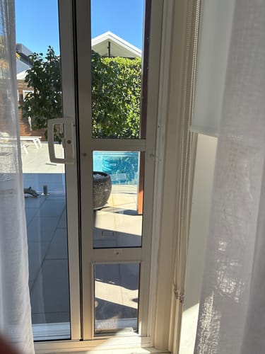 Customer photo review of Patio Pet Door Insert