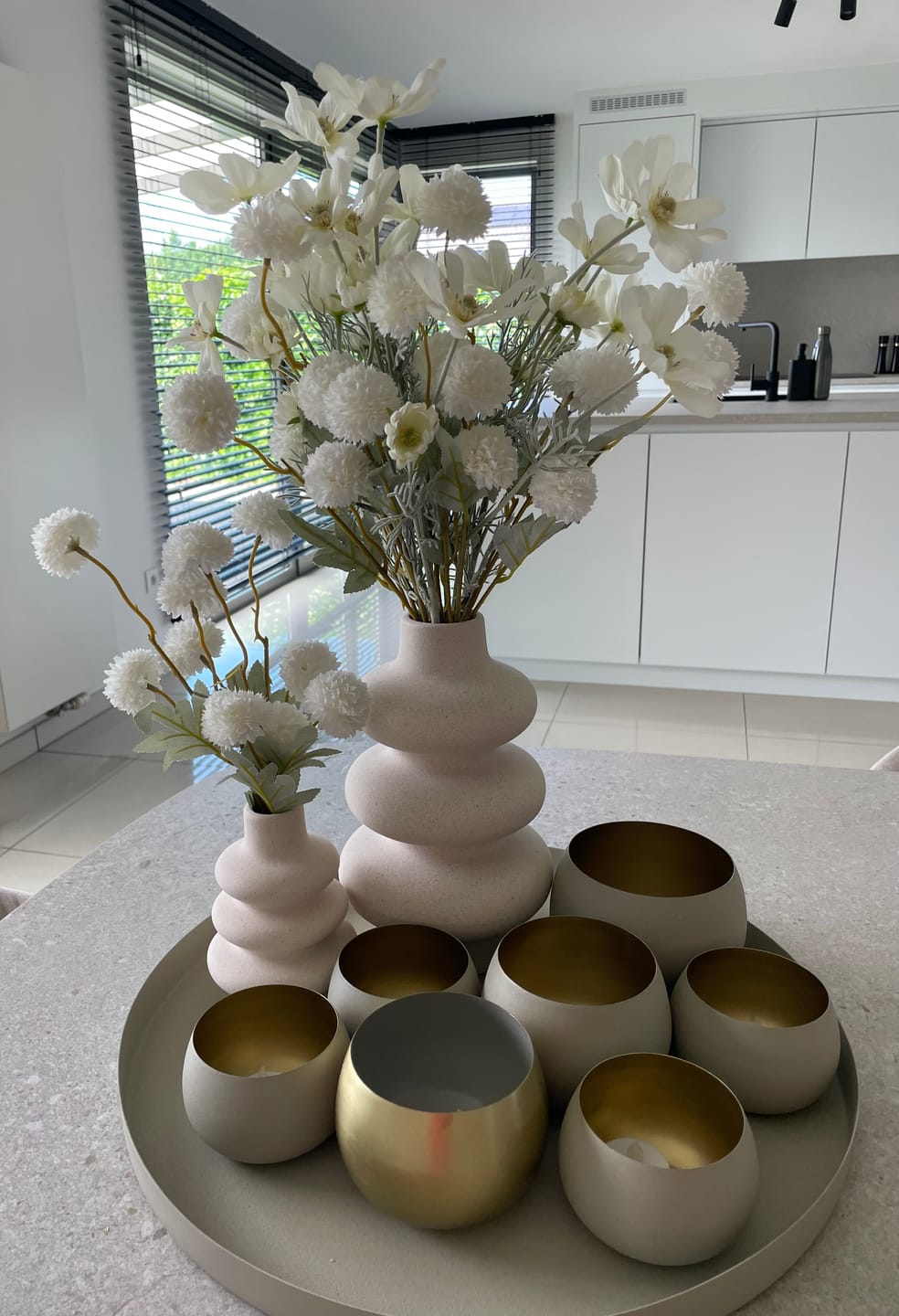 Customer photo review of Zijden Kiku Bloemen - Wit