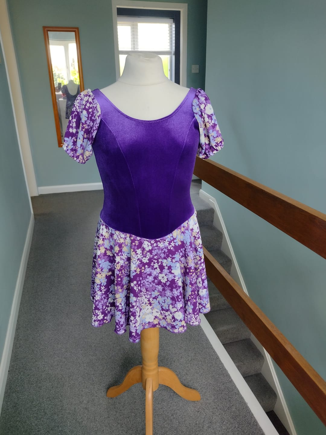 Customer photo review of Blossoming Flowers Polyester Crepe Fabric