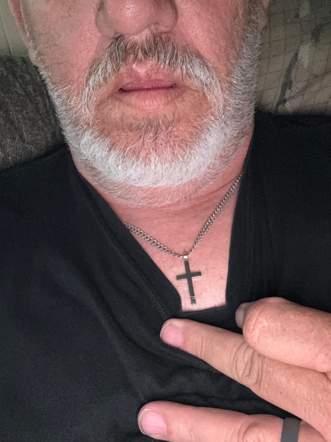 Customer photo review of Classic Cross & Curb Chain