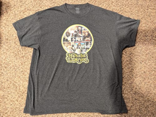 Customer photo review of Black 1st Album Back Cover Rock-afire Explosion T-Shirt