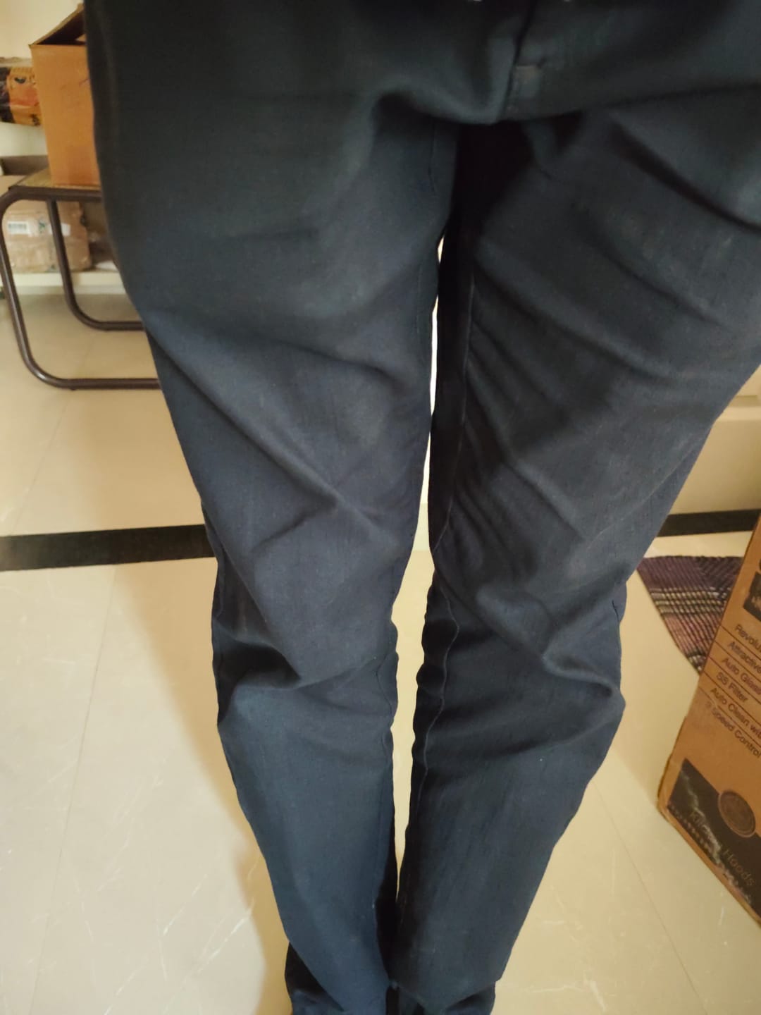 Customer photo review of Kansas - Blue Trouser For Men | Ariser