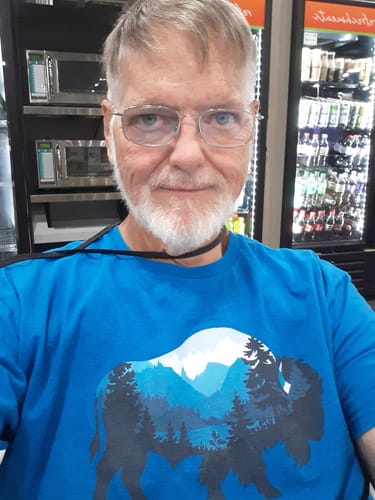 Customer photo review of Buffalo Mountain Scene T-Shirt