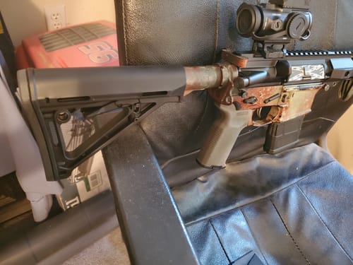 Customer photo review of AR-15 .223 5.56 Stock Mil-spec 6 position fit for carbine buffer tube