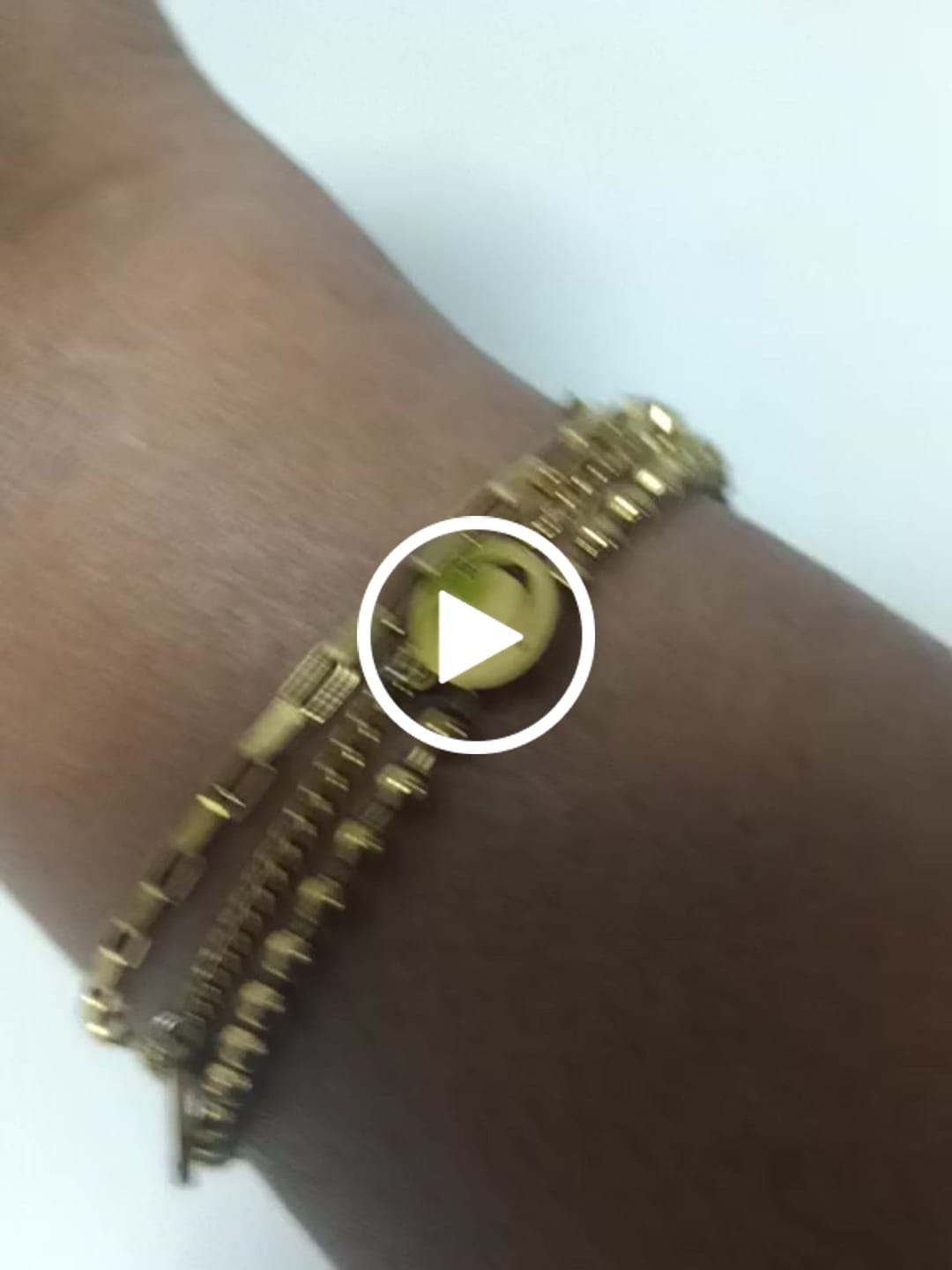 Customer video review of Golden Gleam Charm Bracelet