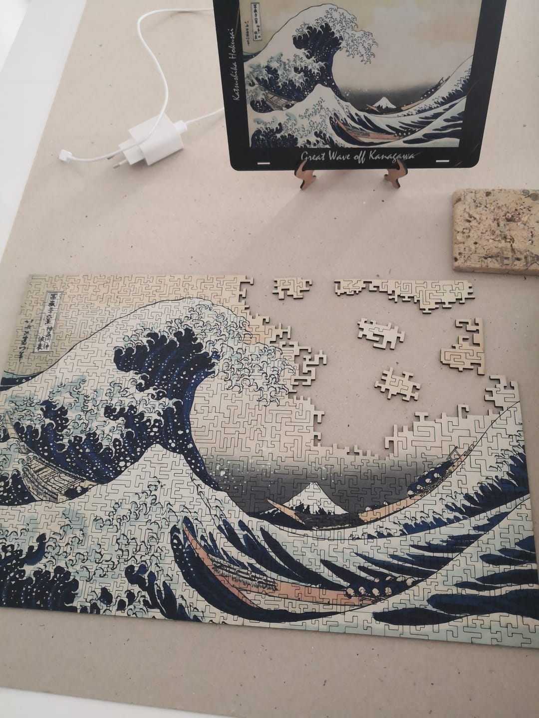 Customer photo review of The great wave off kanagawa by hokusai