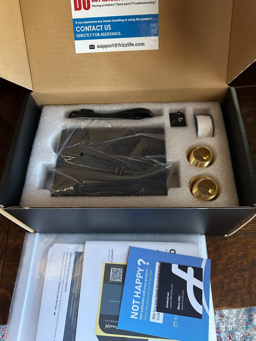 Customer photo review of Frizzlife LP365/LP365-P Smart Water Monitor and Automatic Shutoff Sensor,LP365/LP365-P