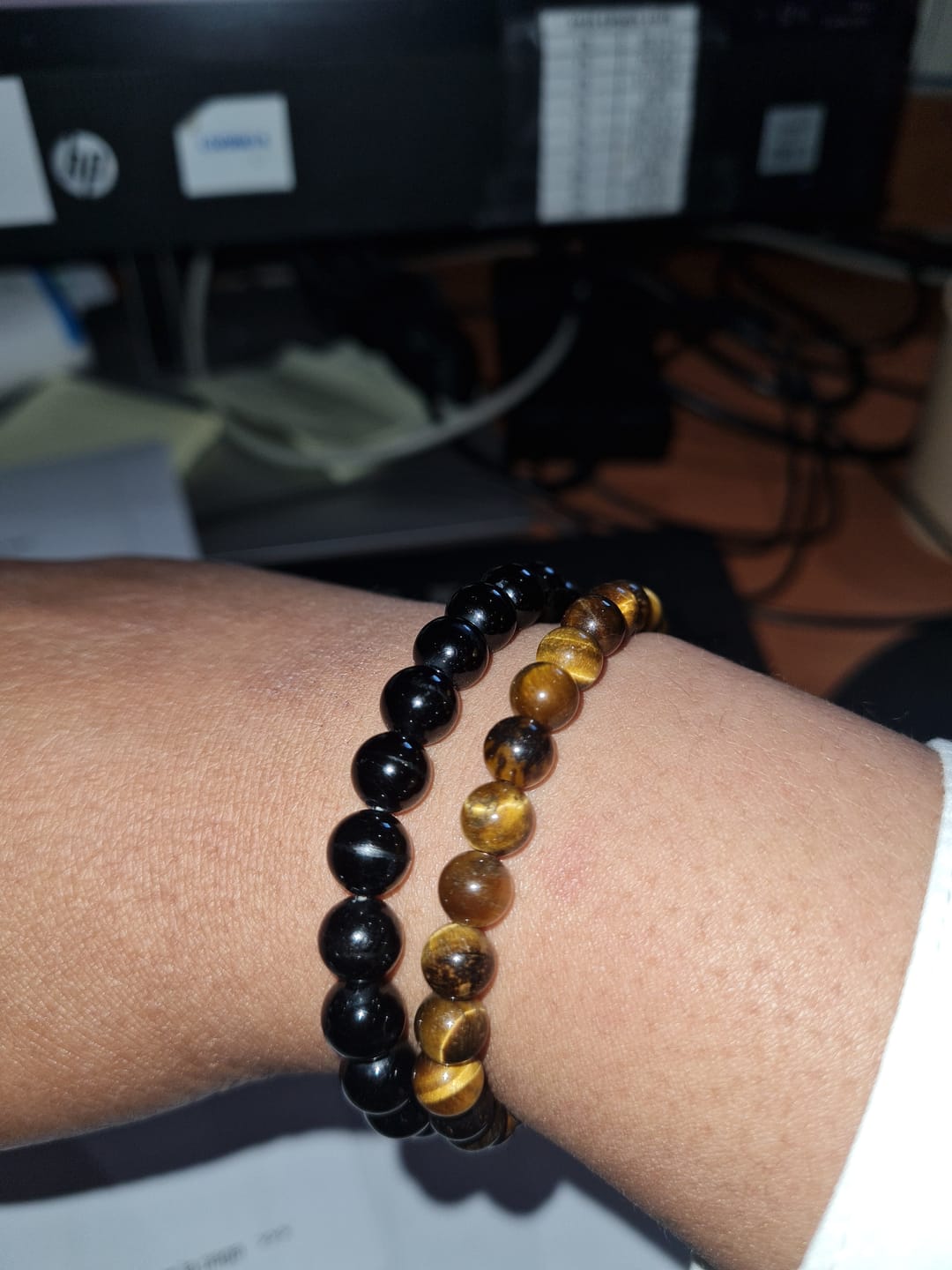 Customer photo review of Bracelet Oeil de Tigre 6mm