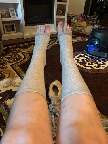 Customer photo review of Premium Anti-Fatigue Bamboo Footsleeves