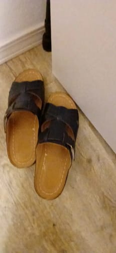 Customer photo review of 2024 Summer Women Wedge Sandals Premium Orthopedic Open Toe Sandals Vintage Anti-Slip Leather Casual Female Platform Retro Shoes