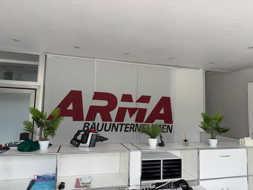 Customer photo review of Lamellenvorhang mit Motiv