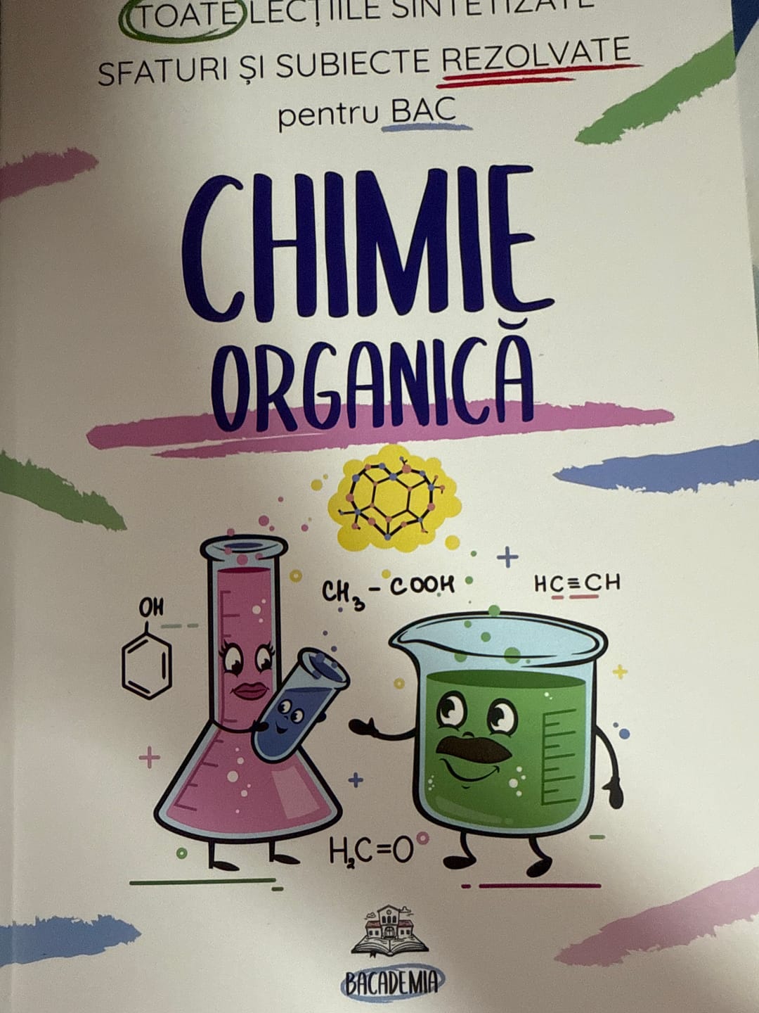 Customer photo review of Carte Chimie Organică Bacalaureat Bacademia