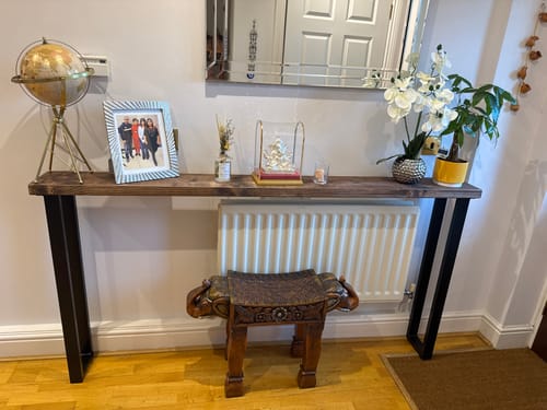 Customer photo review of Rustic Console Table  | 20cm Depth