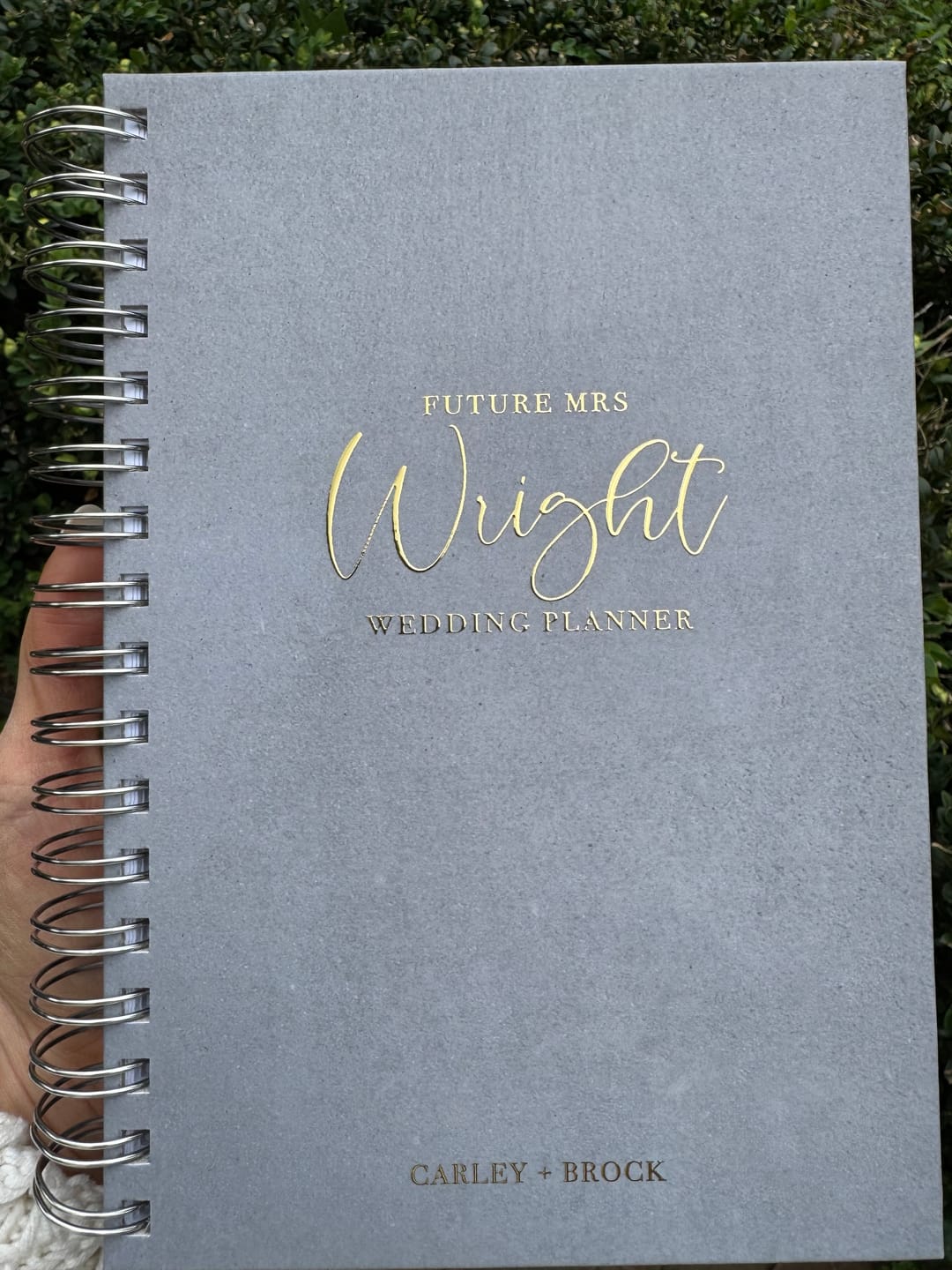 Customer photo review of Future Mrs. Wedding Planner
