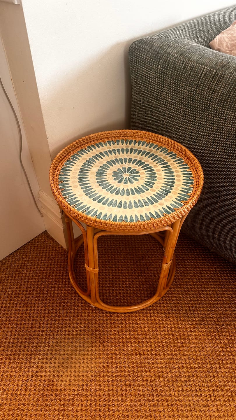 Customer photo review of Serene Rattan Table