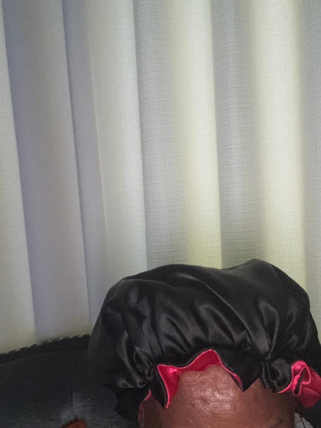 Customer photo review of Free Satin Bonnet