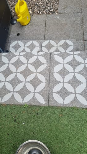 Customer photo review of TSUNAGI Wall Stencil
