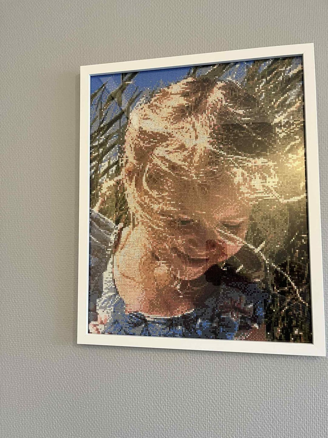 Customer photo review of Eget Foto Diamond Painting