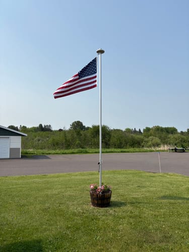 Customer photo review of Ultra Heavy Duty American Flag - 2-ply Polyester - Made In USA