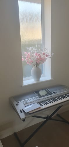 Customer photo review of Faux Arrangement - White & Pink