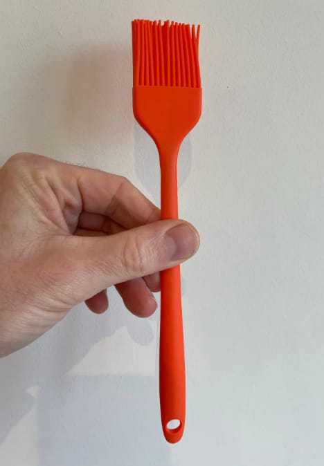 Customer photo review of 5pcs Premium Silicone Kitchen Brush Set
